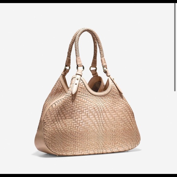 Cole Haan Handbags - NWT Cole Haan Genevieve Weave Large Triangle Tote
